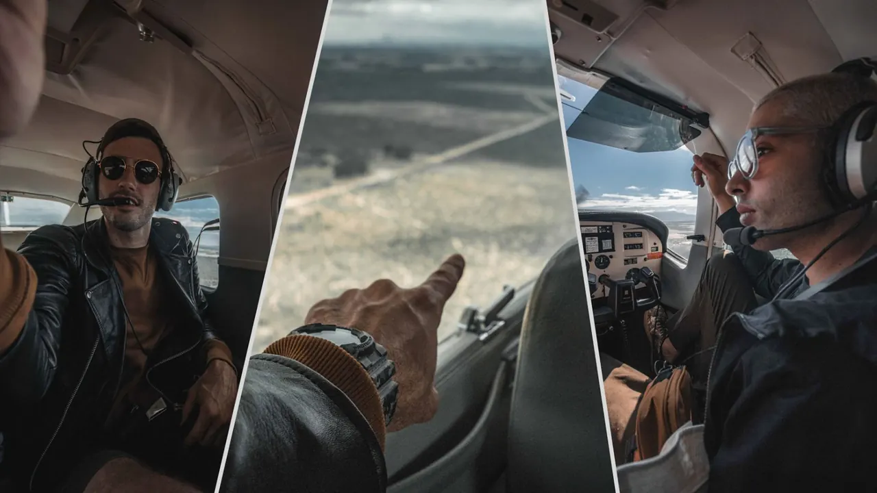 Cockpit triptych